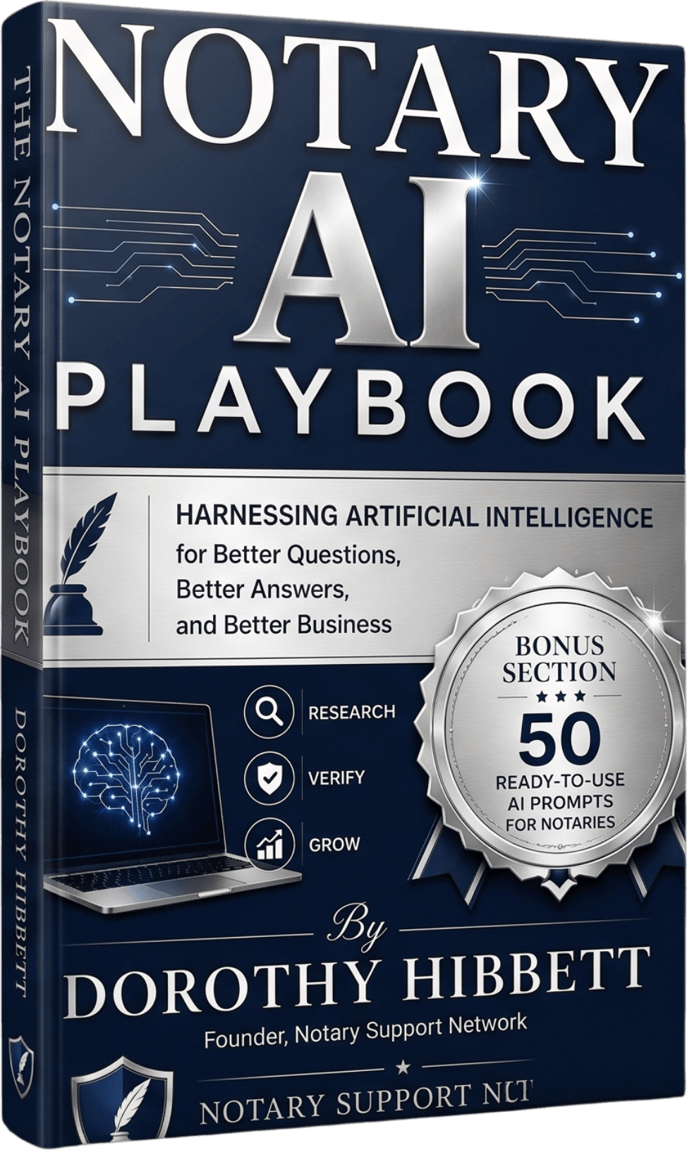 Cover of The Notary AI Playbook by Dorothy Hibbett
